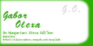 gabor olexa business card